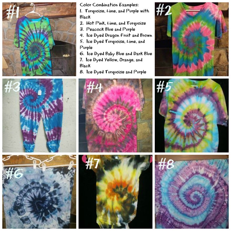 Bed Sheet Sets Handmade Tie Dye You choose colors and tie dye style