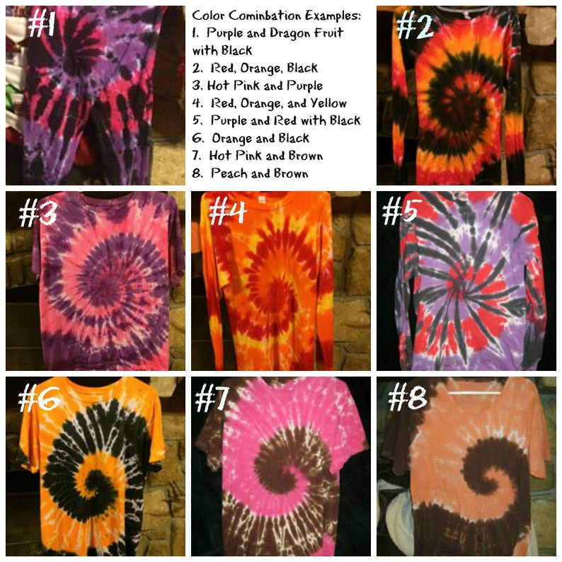 Bed Sheet Sets Handmade Tie Dye You choose colors and tie dye style