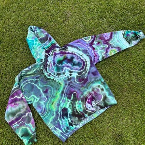 Pullover Hoodie Custom Tie Dye Adult Small to 3X (You choose colors and tie dye style)