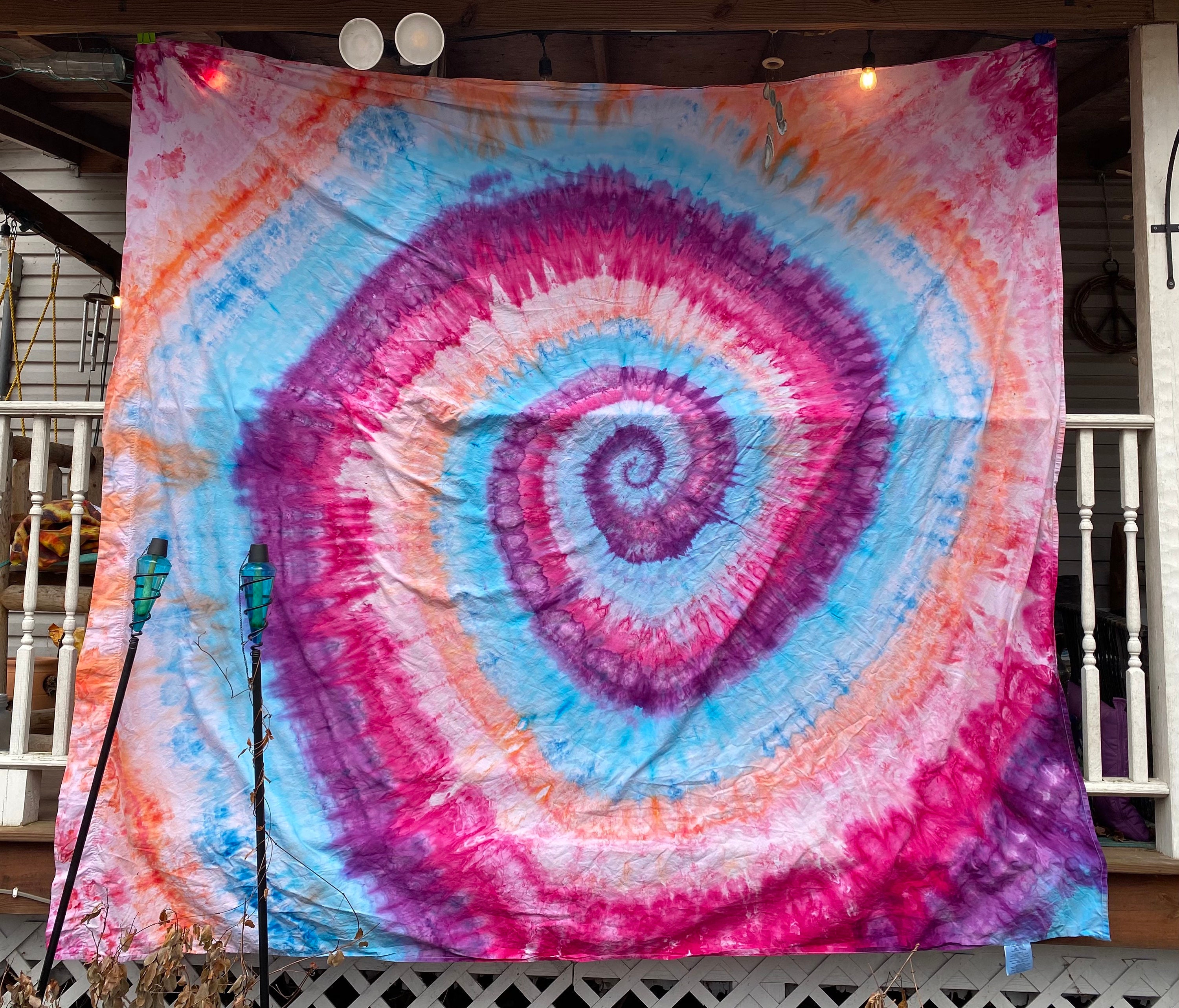 Tapestry Wall Hanging Handmade Tie Dye 4 tamaños Tú eliges Etsy España