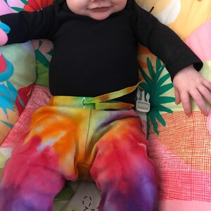 Infant Baby Pants Tie Dye Pants Handmade(You choose colors and tie dye style)