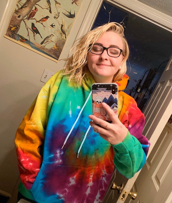 Pullover Hoodie Tie Dye Adult Small to 3X Several Styles and Colors Available DYED and READY to SHIP Etsy