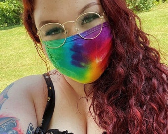 Tie Dye Face Mask Washable Cotton Adult (Handmade Tie Dye) MADE IN KY