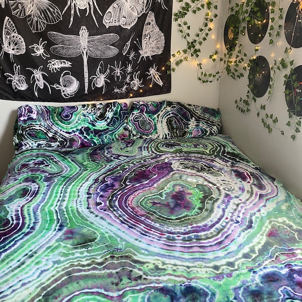 Bed Sheet Sets  or Duvet Set Handmade Tie Dye (You choose colors and tie dye style)