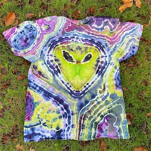 Alien Geode Ice Dyed T-shirt Adult S-5X Handmade Tie Dye Custom (You Choose Colors)