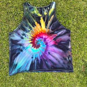 Melty Spiral T-shirt Adult Custom Tie Dye S-5X, Vneck  T-Shirt S-3X, and Tank Tops to size 4x.  (You choose Colors)