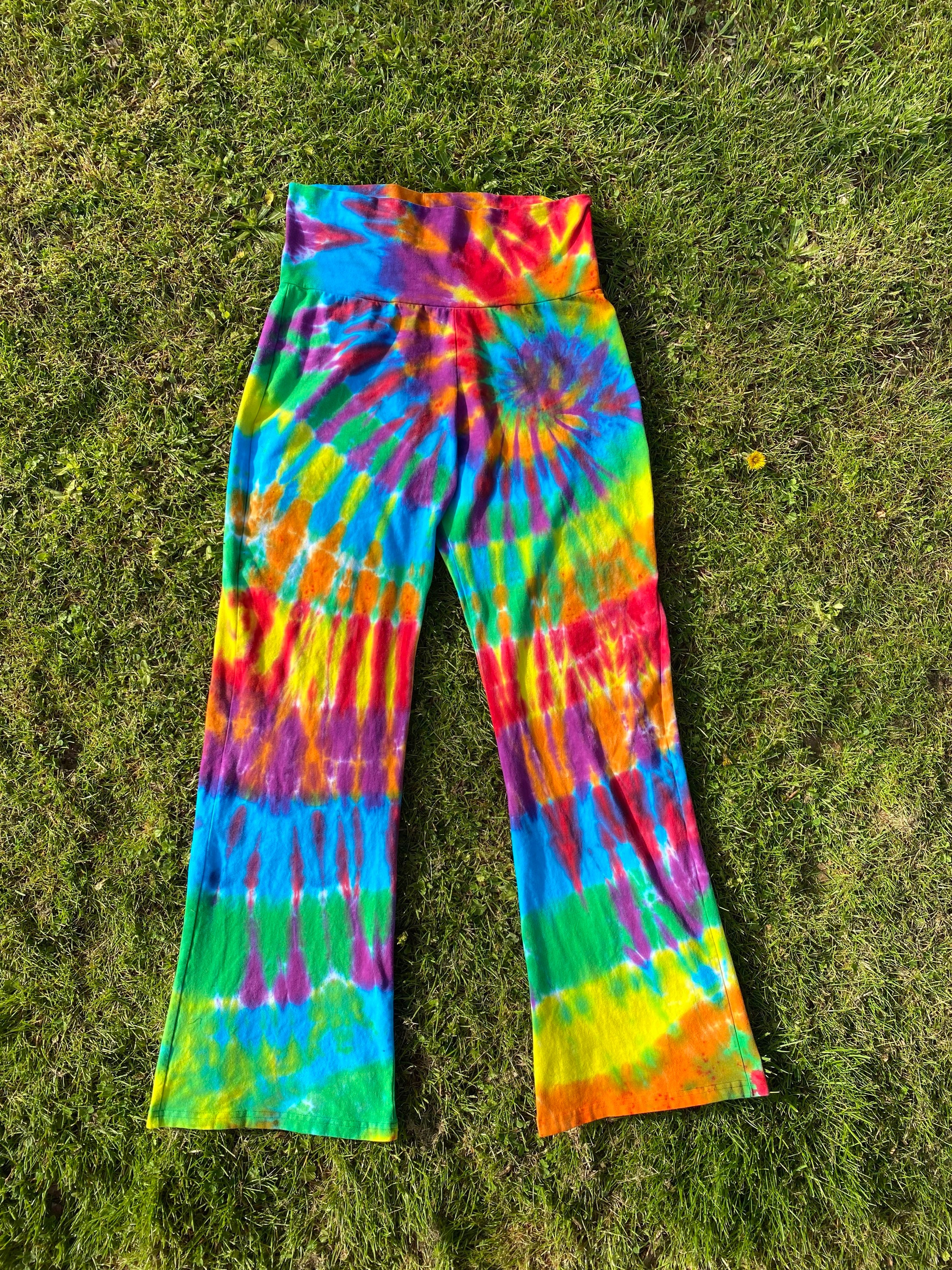 Women's Chakra Yoga Pants Custom Tie 