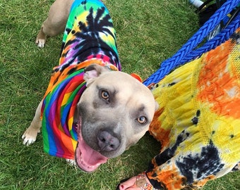 Dog Tank Top pet Clothing Handmade Tie Dye Sizes XS to 3X RUN
