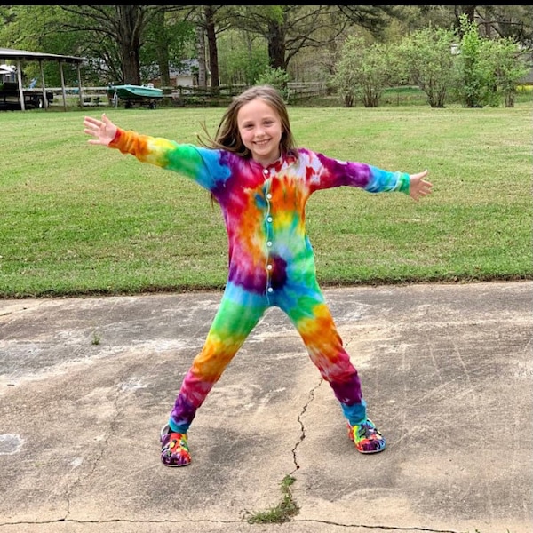 Tie Dye Union Suit Etsy