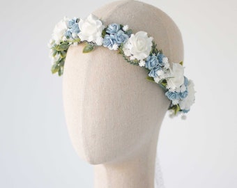 Couronne de fleurs pour premiere communion, Couronne mariage blanches