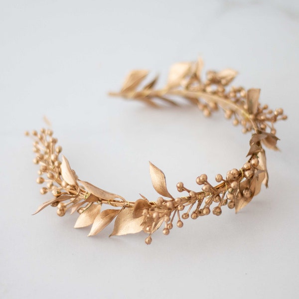 Gold Leaf Headband - Etsy