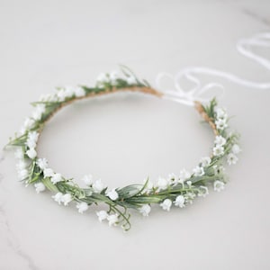 Lily of the Valley Flower Crown: Dainty Wedding Headband