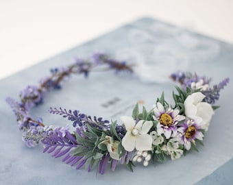 Coroa de flores noiva, coroa de folhas, diadema nupcial, guirlanda faixa de cabelo, coroa de cabelo, ensaio fotografico