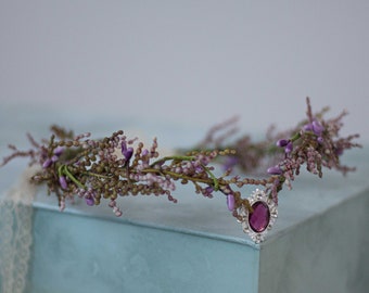 Couronne de fleurs mariage, couronne de coiffure, couronne de fleurs pour cheveux, bandeau avec fleurs