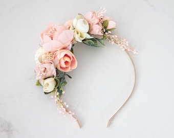 Haarreif Blumen, Blumenhaarreif Hochzeit, Blumenband Haarreif, Brautkranz, Dirndlkranz, Haarkränzchen, Braut Haarkranz, Blumenkrone