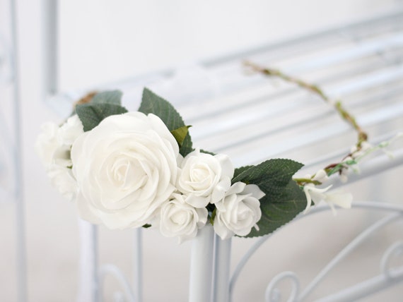 confezione da 2 Frcolor donne fiore corona corona floreale wedding garland fascia e polsiere confezione da 2 Frcolor donne fiore corona corona floreale wedding garland fascia e polsiere