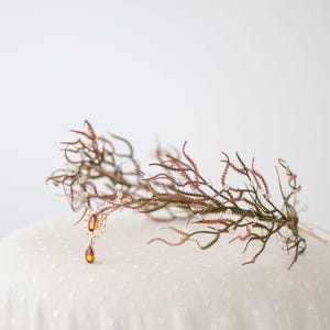 Elfenkrone, Märchenkrone, Feen Haarkranz, Elf Tiara, Blumenkranz Hochzeit, Haarkranz für Fotoshooting, Cosplay Krone, Festival Renaissance