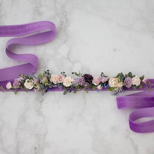 Lavender Dress Belt - Etsy display picture 1