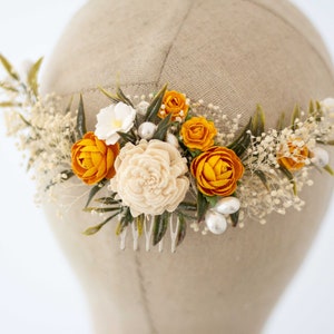 Pente com Flores, Pente de Casamento, Acessórios para Noivas, Grampo para Cabelo de Noiva, Grampos com Flores, Arranjo de Noiva, Galho