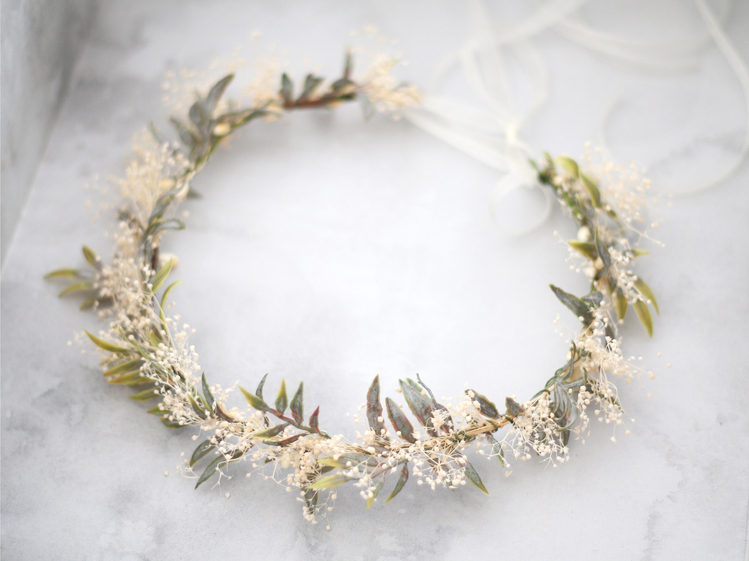 DIY Dried and Preserved Flower Crown Kit. Premium Full Crown. Any Size 