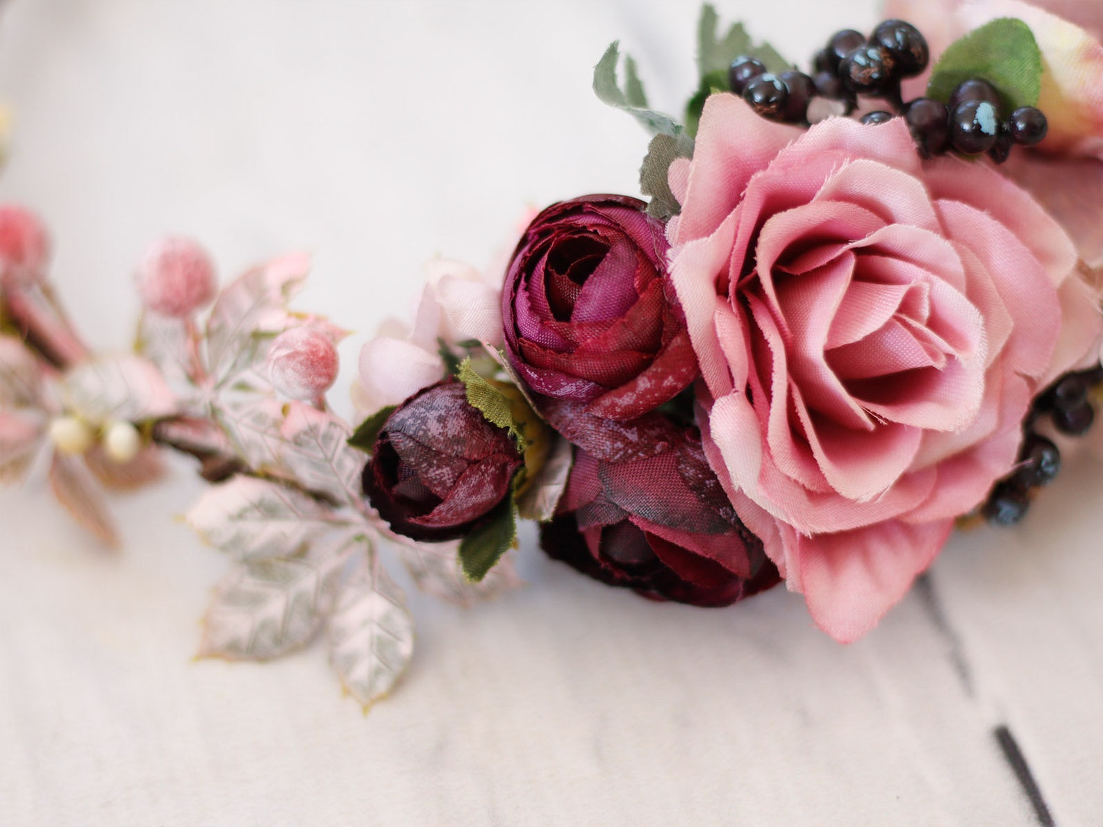 Wedding Flower Crown Purple Flower Crown for Photoshoot Etsy