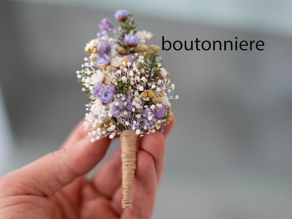 Meadow Flower Crown With Dried Flowers, Dainty Hair Wreath