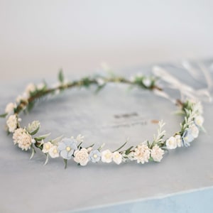 Couronne de Fleurs Mariage Couronne de Fleurs Cheveux Enfant Fille Adulte Boheme Fleurs Artificielles Fille de Fleur Bandeau avec Fleurs image 2