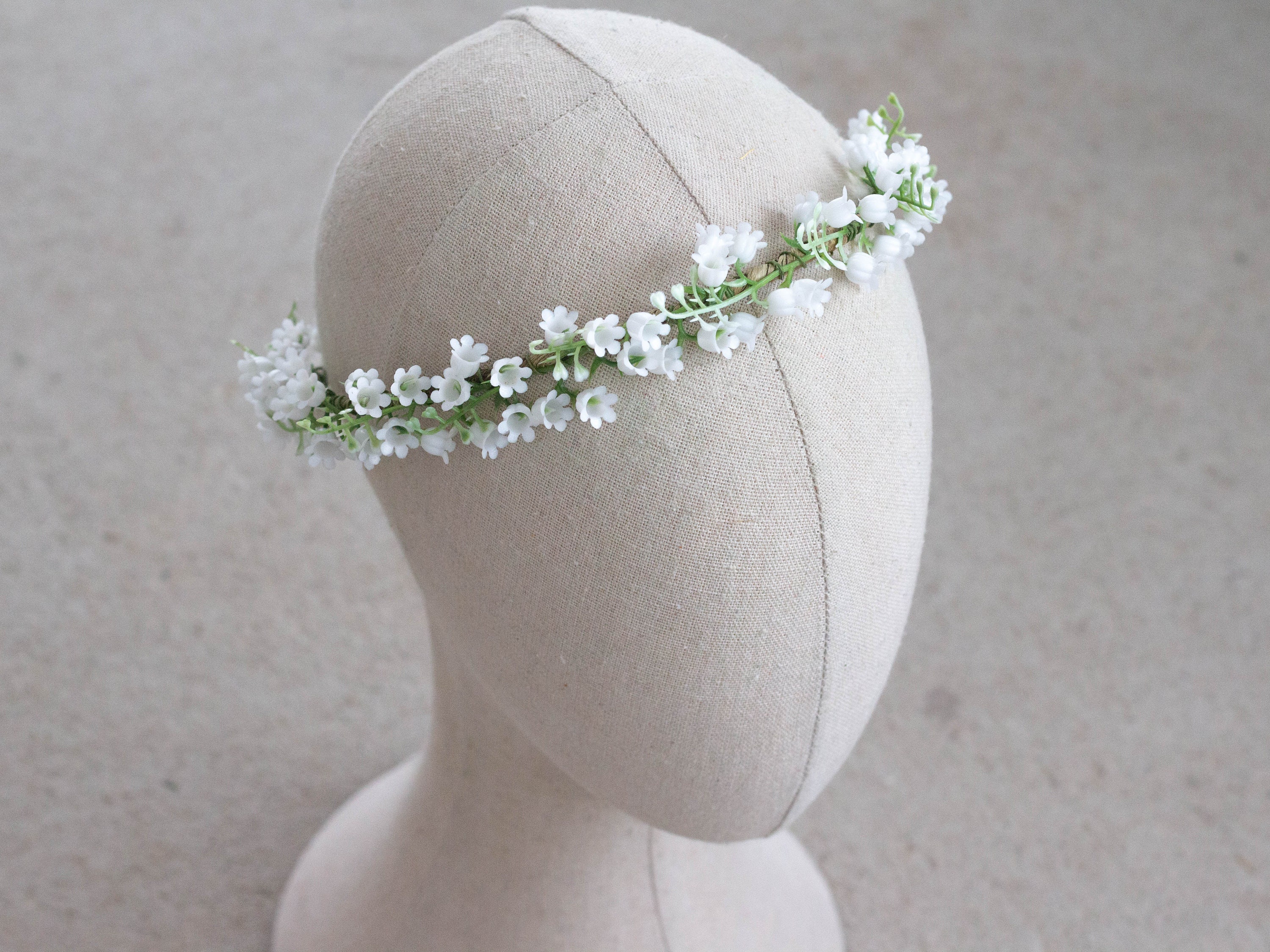 Lily of the Valley Flower Crown: Wedding Headband - Etsy display picture 3