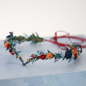 Elfenkrone, Märchenkrone, Feen Haarkranz, Elf Tiara, Blumenkranz Hochzeit, Haarkranz für Fotoshooting, Cosplay Krone