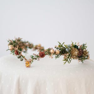 Elfenkrone, Märchenkrone, Feen Haarkranz, Elf Tiara, Blumenkranz Hochzeit, Haarkranz für Fotoshooting, Cosplay Krone, Festival Renaissance