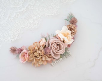 Haarkamm Blüten, Blumenkamm, Vintage Haarkamm, Blüten Haarkamm, Braut Haarschmuck Blumen, Hochzeit Haarkamm, Hochzeitskamm, Braut Haarkamm