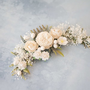 Pente com Flores, Pente de Casamento, Acessórios para Noivas, Grampo para Cabelo de Noiva, Grampos com Flores, Arranjo de Noiva, Galho