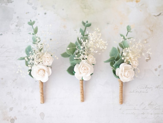 Fleur à Boutonnière Mariage - Etsy Canada