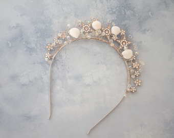 Diadema con estrellas en glitter plata, estrellas plateadas, diadema estrella