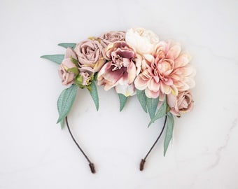 Diadema con Fiori, Coroncina Sposa Floreale, Corona di Capelli, Diademi di Fiori, Corona Floreale, Corona con Fiori, Fiori per Capelli