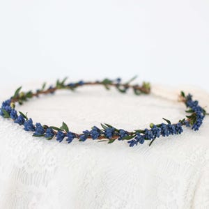 Couronne Diadème Baroque Bleue - Pour Mariée, Reine, Anniversaire - Accessoire Cheveux Festif