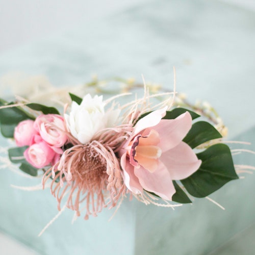 Tropical Flower Crown Etsy