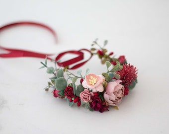 Corsage de poignet mariage, bracelet de fleur demoiselle d'honneur, bracelet fleurs temoins mariage