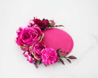 Fascinator met bloemen