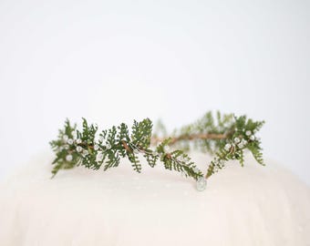 Elven Fern Leaf Crown: Woodland Wedding Tiara