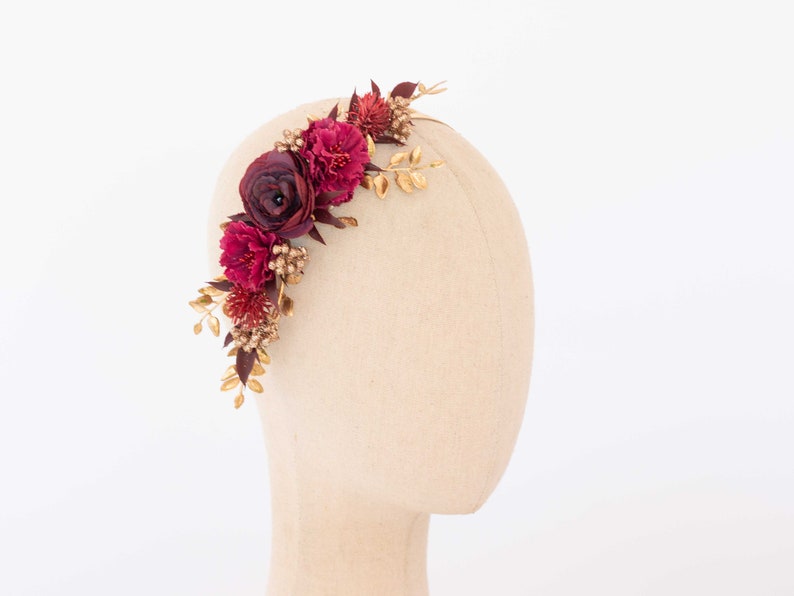 Serre Tête Bandeau Fleur, Bandeau Fleur Cheveux, Couronne de Fleurs, Bandeau Fleur, Couronne de Fleurs Cheveux, Fleur Bandeau image 3