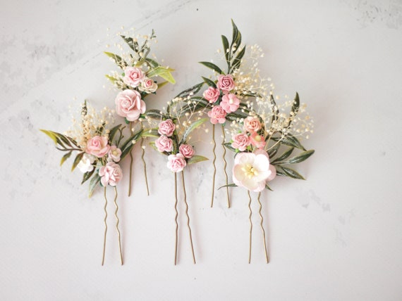Bridal Flowers Hair Pins - Nina Floral Pins #hair #brooch #casual