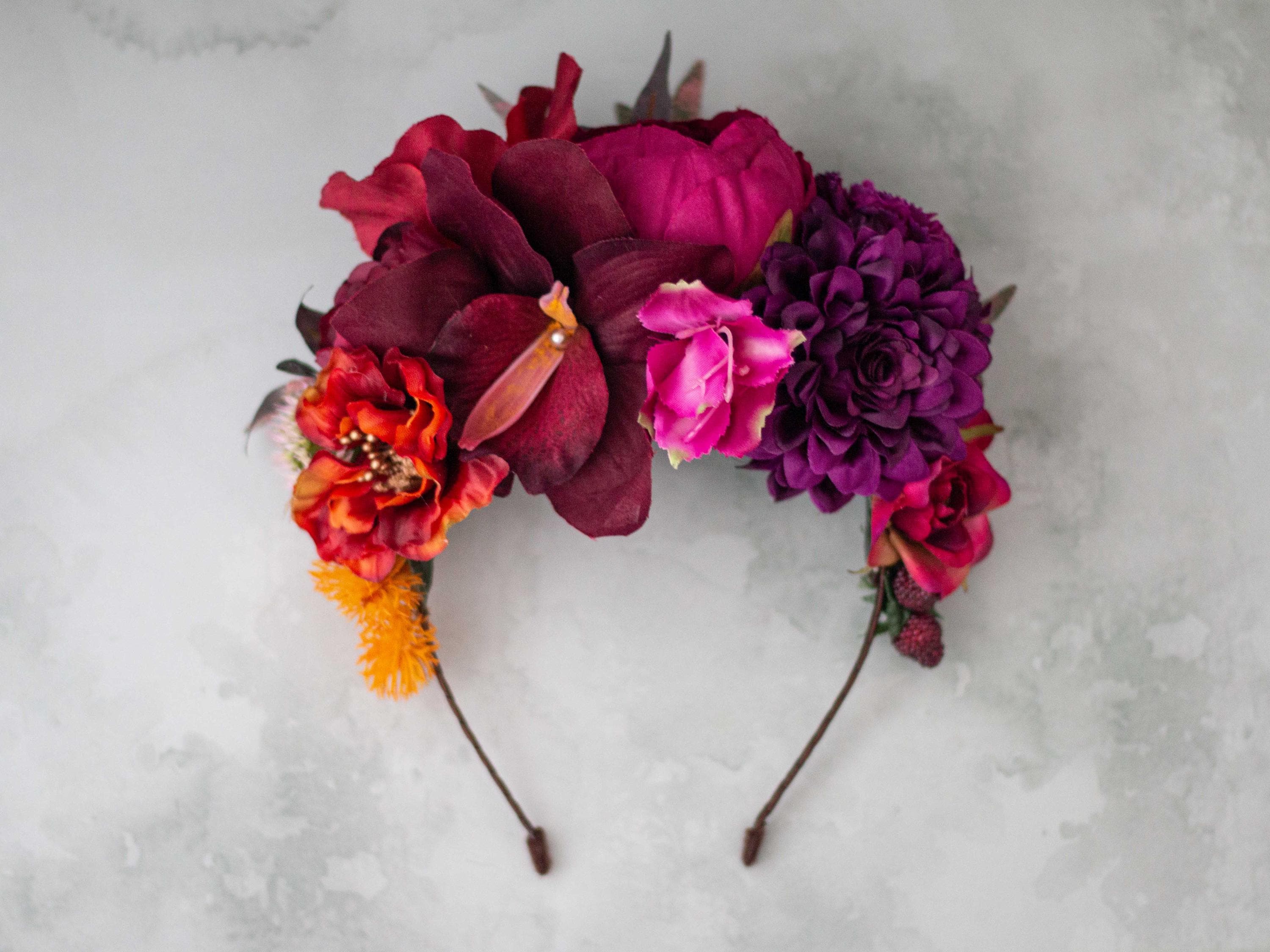 Frida Kahlo Flower Headband: Colorful Floral Crown - Etsy
