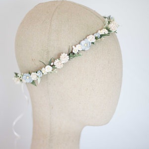 Couronne de Fleurs Mariage Couronne de Fleurs Cheveux Enfant Fille Adulte Boheme Fleurs Artificielles Fille de Fleur Bandeau avec Fleurs image 4