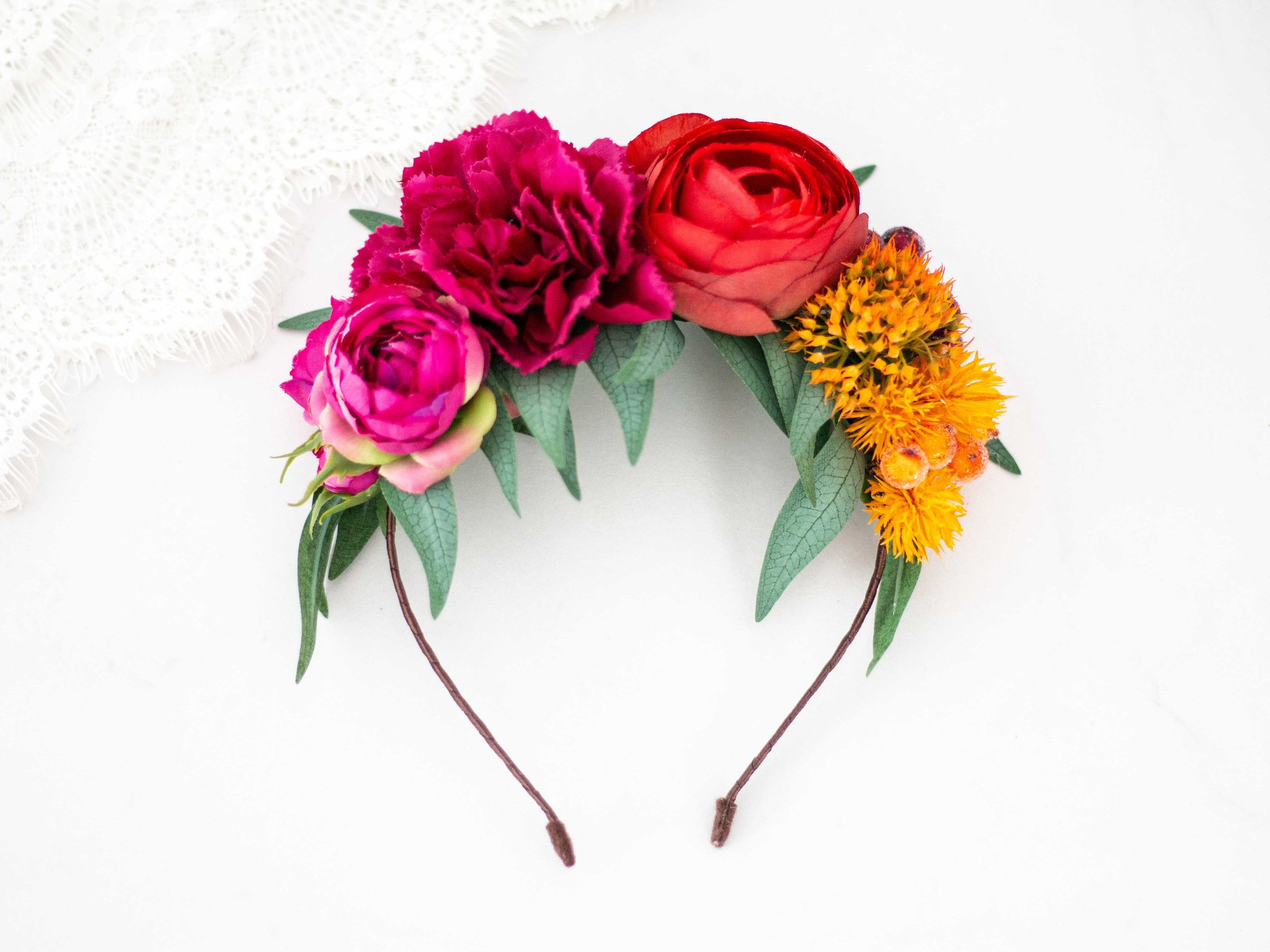 Frida Kahlo Flower Headband: Colorful Tropical Floral Crown - Etsy