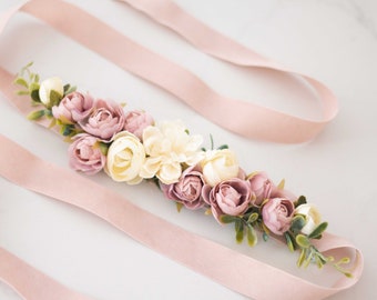 Ceinture avec des fleurs, Ceinture pour mariée, Ceinture robe de mariée