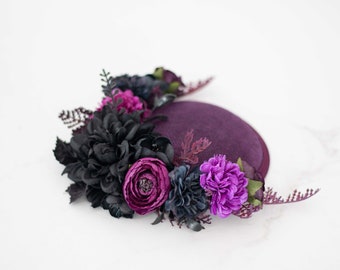 Fascinator met bloemen