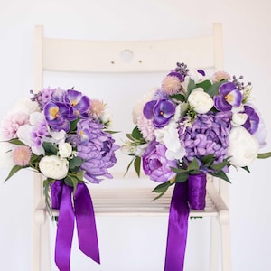 Bouquet de mariage en fleurs artificielles
