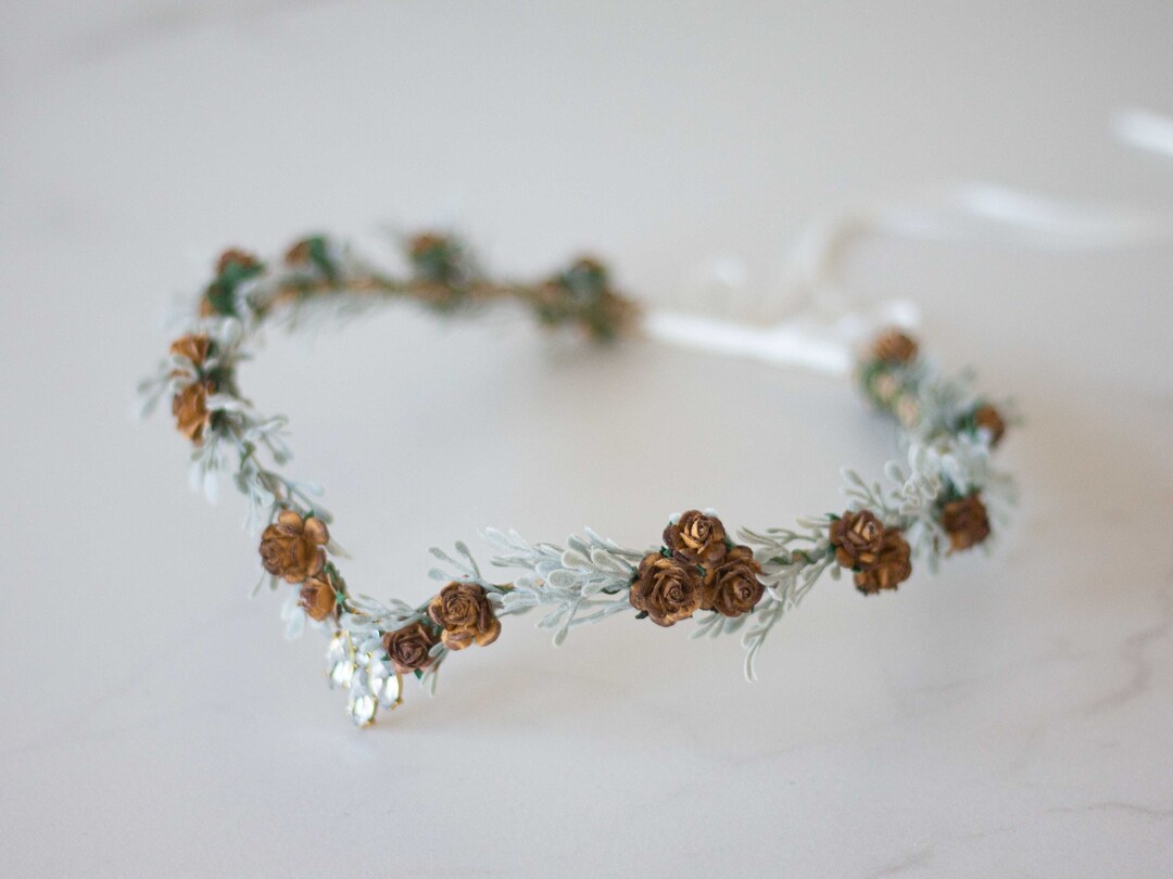 Elven Crown With Crystal Elvish Headpiece Woodland Wedding - Etsy