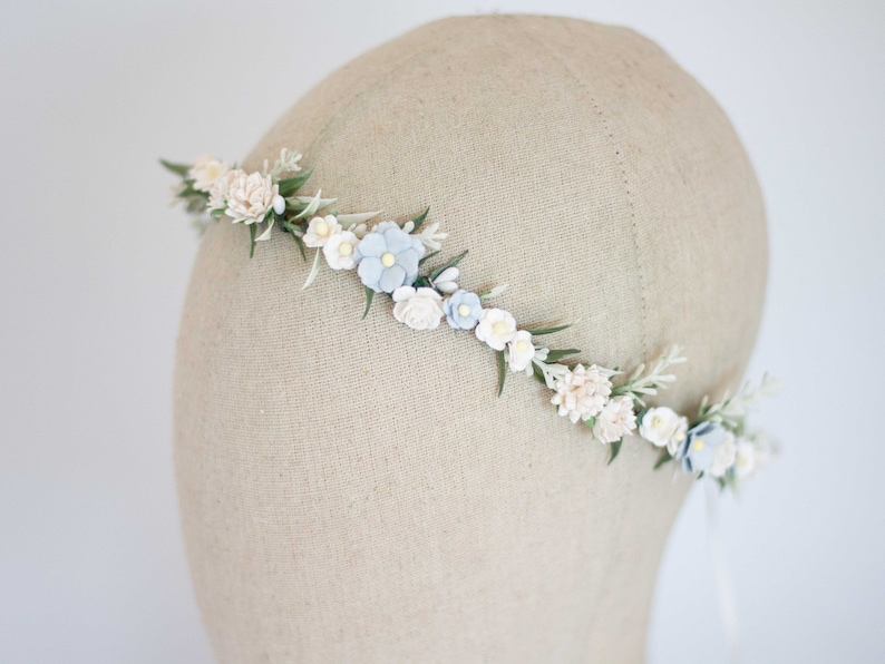 Couronne de Fleurs Mariage Couronne de Fleurs Cheveux Enfant Fille Adulte Boheme Fleurs Artificielles Fille de Fleur Bandeau avec Fleurs image 3